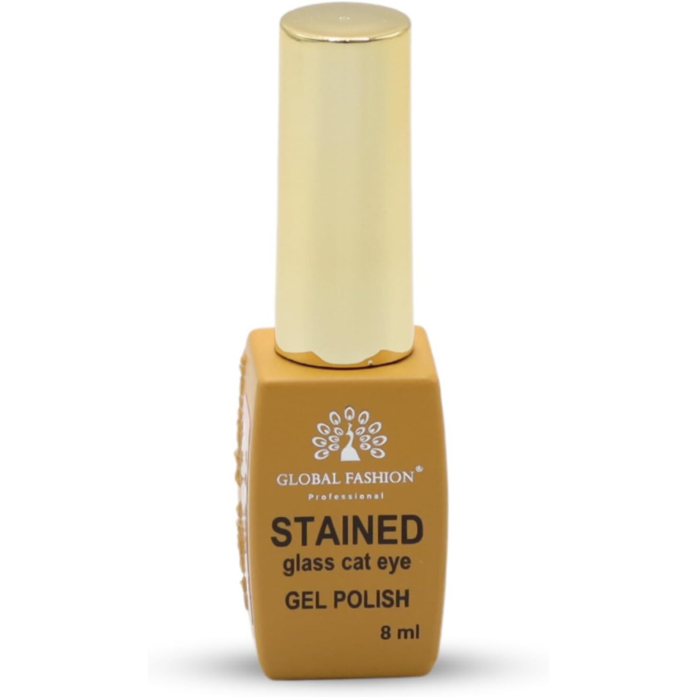 Global Fashion Stained Glass Cat Eye Gel Polish 8 Мл, ГОЛОГРАФИЧЕСКИЙ Мерцающий, МАГНИТ В КОМПЛЕКТЕ, ДОЛГОВЕЧНЫЙ, Высокоглянцевый, UV/LED SOAK Off, пр - 2