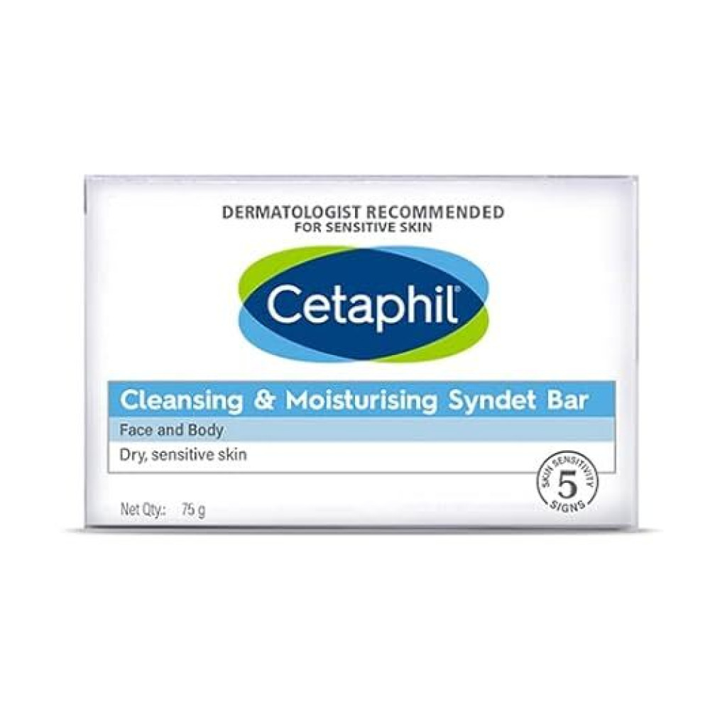 Cetaphil, Face wash gentle skin cleanser, 125 ml and Cleansing and moisturising syndet bar, 75 g - 3