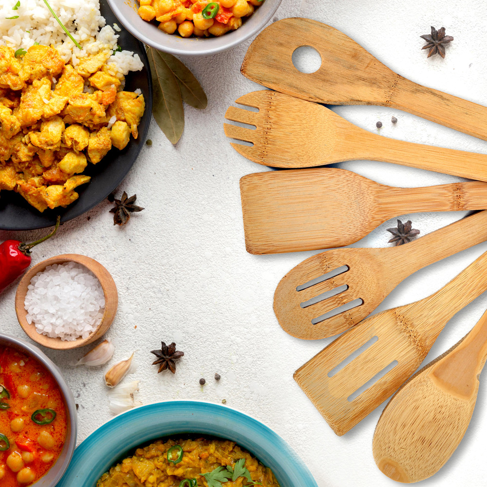 HomePro 6pcs Bamboo Kitchen Tools - 2