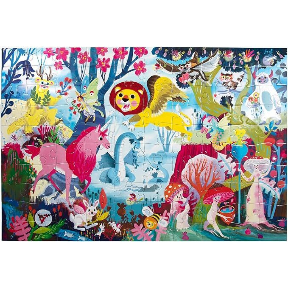 eeBoo Magical Creatures 100 Pieces Puzzle for Education and fun to play for kids.  - 3