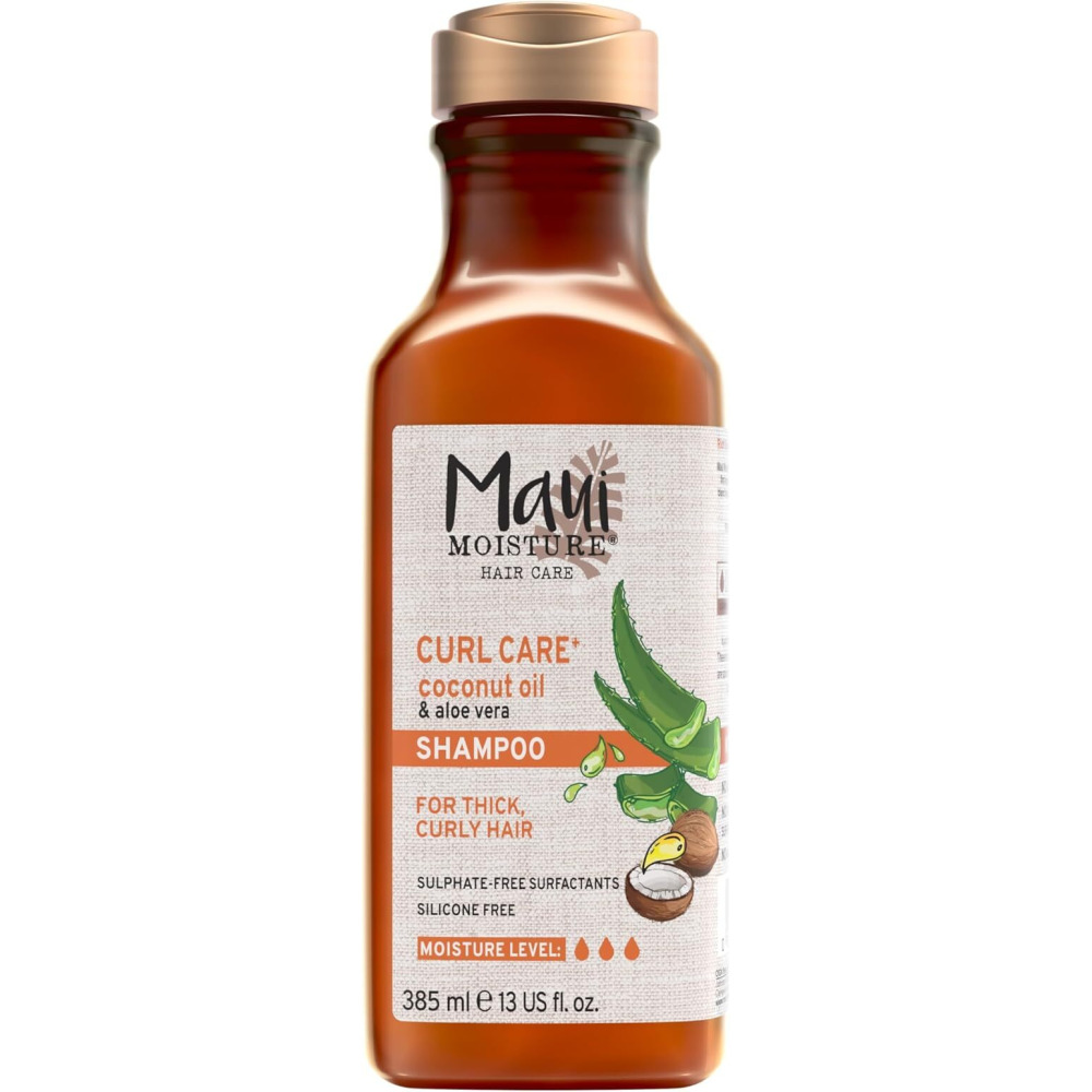 Maui Moisture Hair Care, Curl Quench+, Coconut Oil, Shampoo For Thick And Curly Hair, 385 Ml - 1