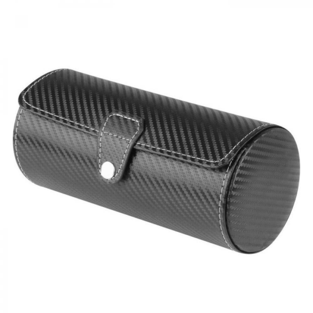 Travel Pouch for watches 3-Slot PU Leather Watch box QJ1533B  - 1