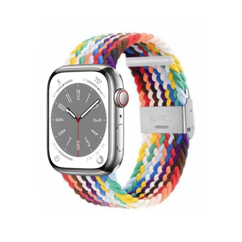Perfii Adjustable Braided Solo Loop Replacement Band For Apple Watch 41/40/38mm Series 8/7/6/SE/5/4/3 - 2