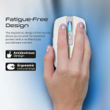 Promate Kitt 2.4GHz Wireless Ergonomic Optical Mouse with LED Rainbow Lights - 4 miniature