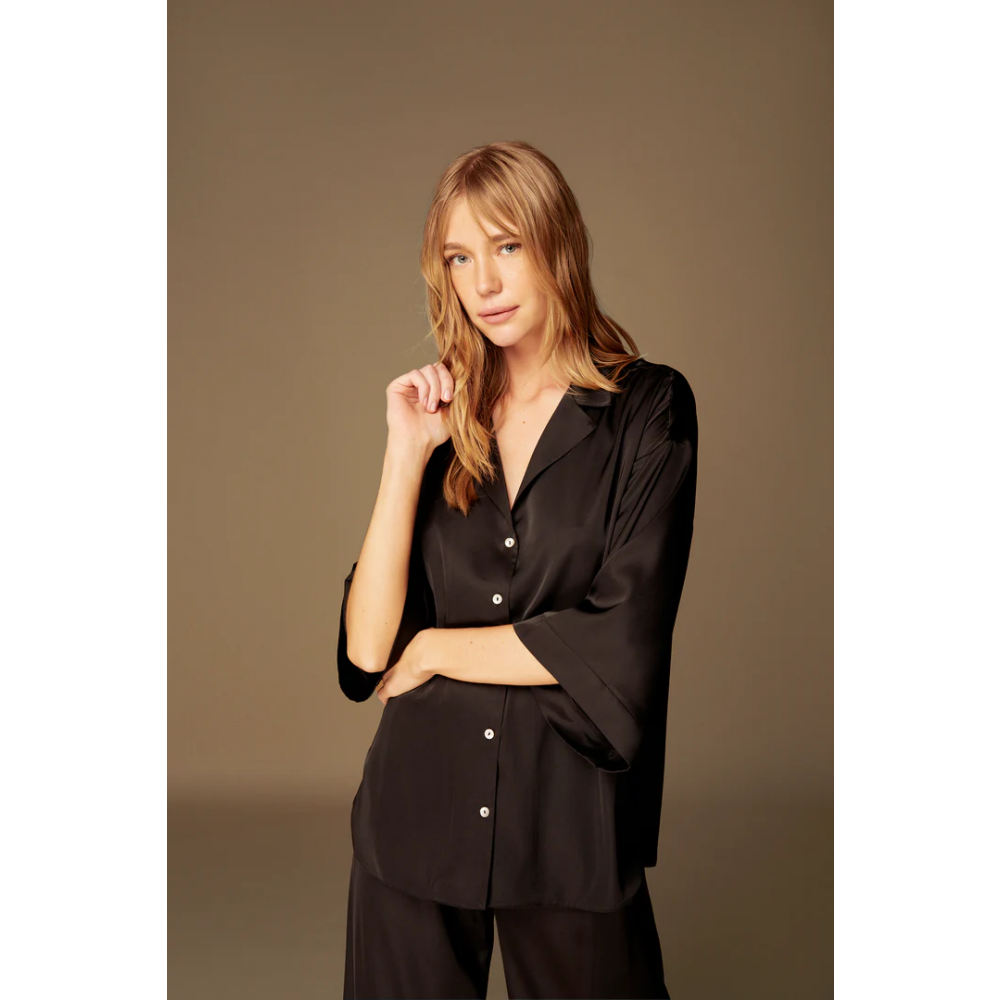 Hidden Beauty Lingerie Pajama Set Black, XL - 1