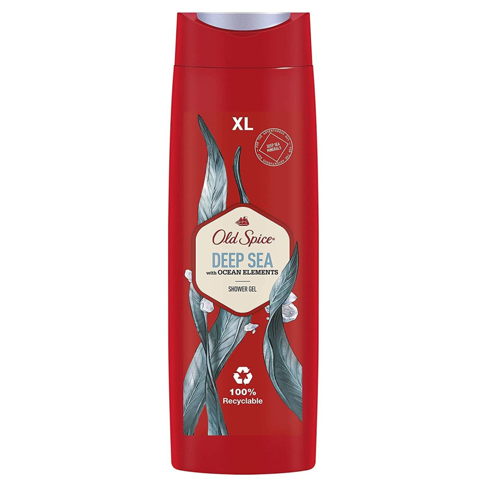 Old Spice, Gel de Ducha para Hombres, Deep Sea, 400 ml - 1