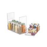 InterDesign Linus Two Tier Spice Rack Clear - 4 miniature