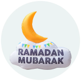 Reversible Crescent Ramadan\/Eid Outdoor inflatable - 1 miniature