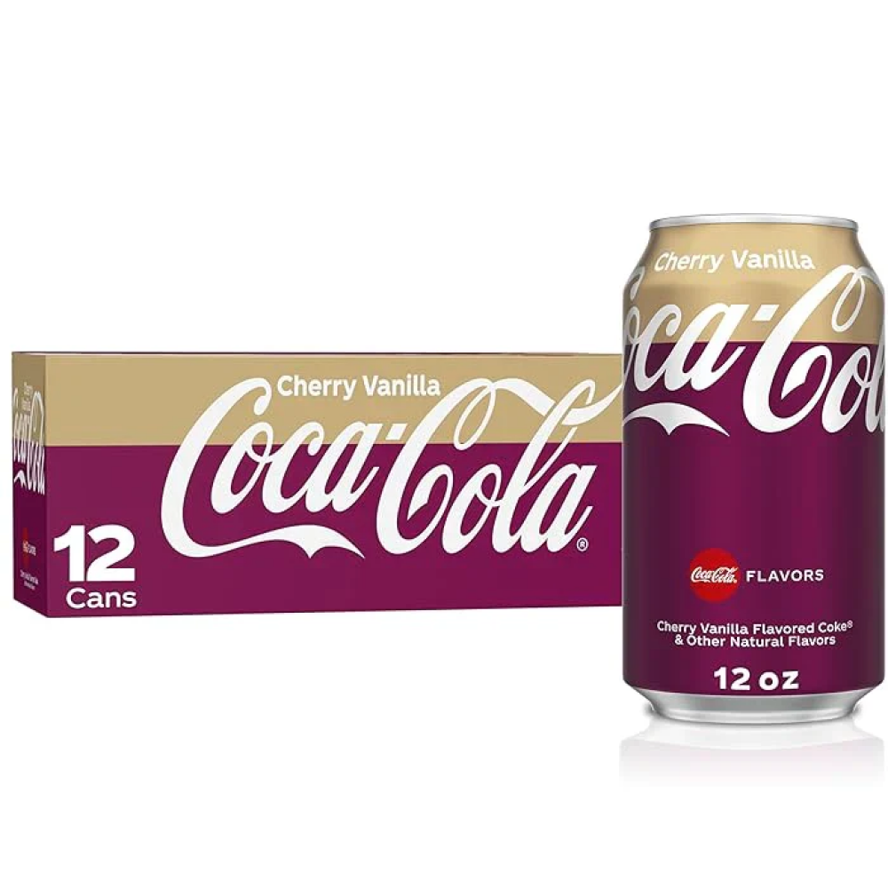 Coca Cola Cherry Vanilla Can 355 ml x 12 Pcs - 1