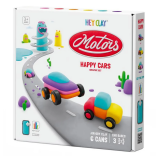 HEY CLAY - Air-Dry Clay Happy Cars Set, 6 Cans - 1 miniature