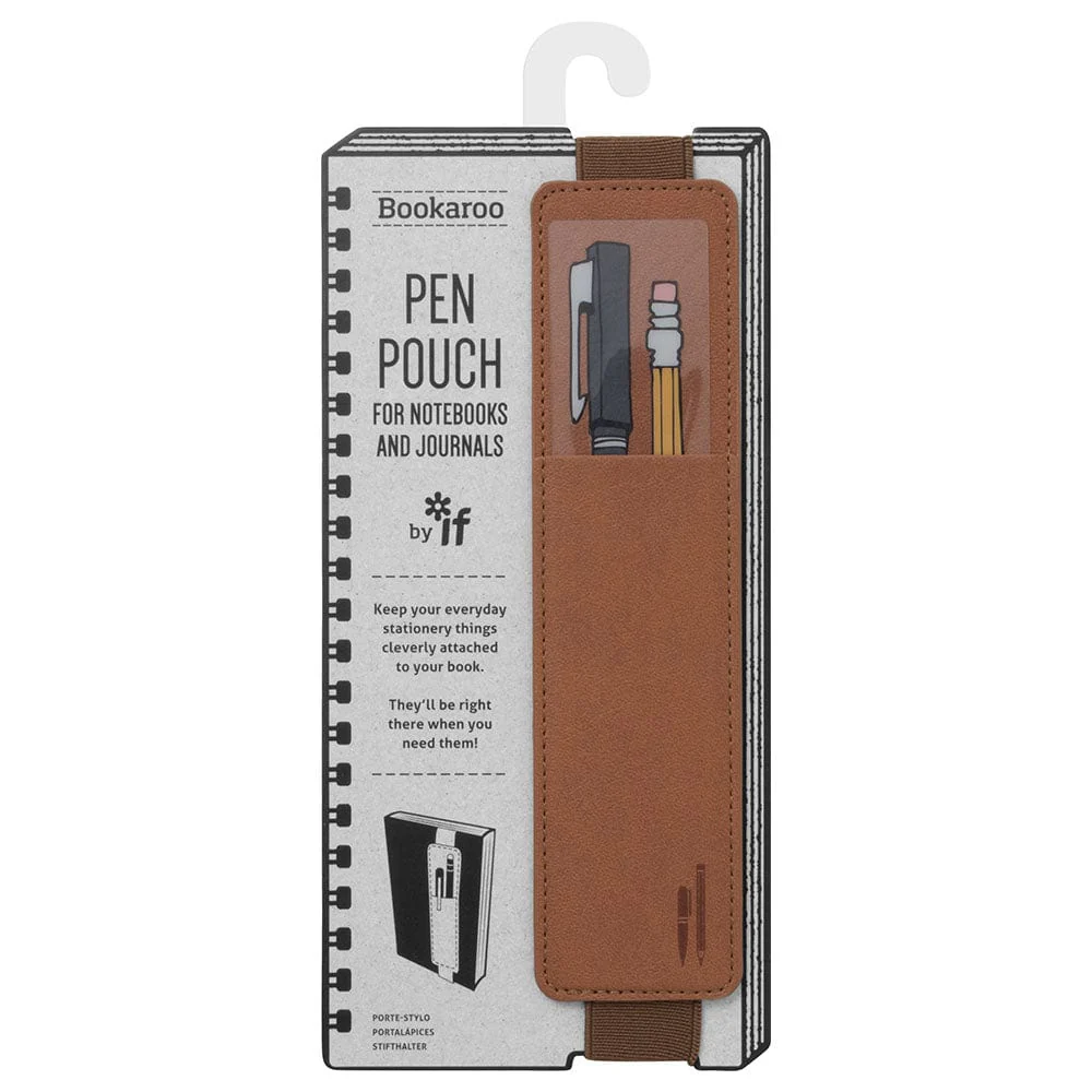 Bookaroo Pen Pouch - Brown - 1