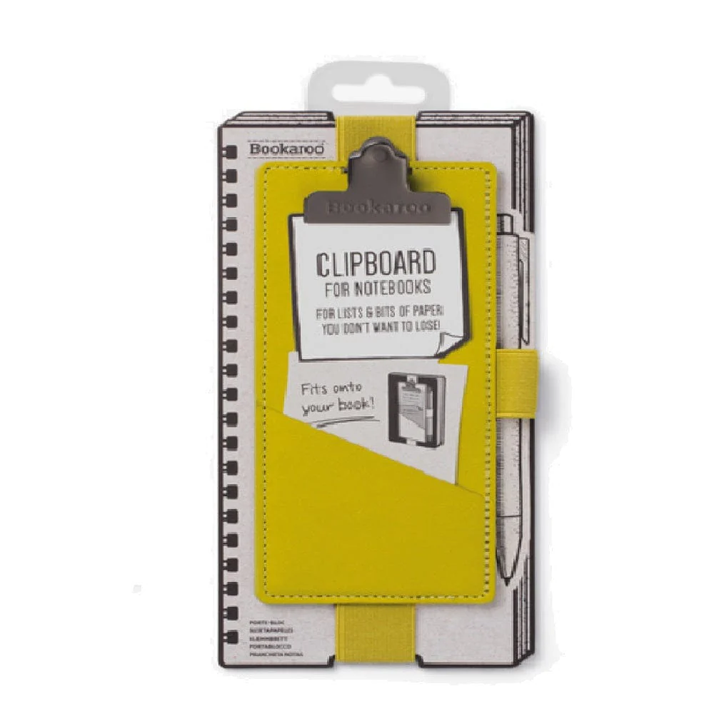 Bookaroo Notebook Clipboard - Chartreuse - 1