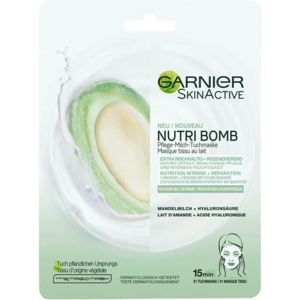 Garnier Skinactive Face Nutri Bomb Almond Tissue Mask - 1