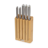 Joseph Joseph Elevate Steel Knives Bamboo 5pc Block - 1 miniature
