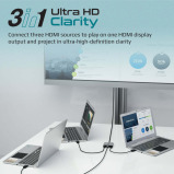 محول PROMATE MEDIASWITCH-H3 Hdmi® عالي الدقة 4K 3 في 1 - 6 miniature