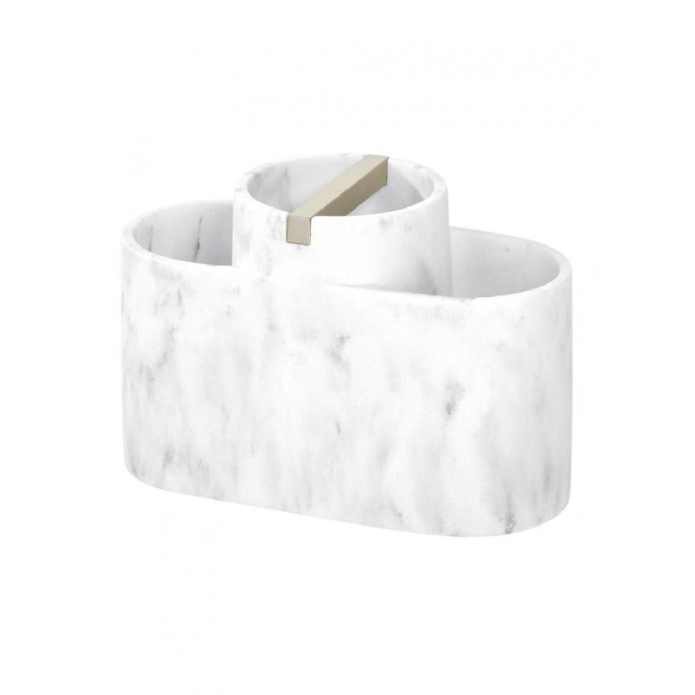 Inter design Dakota Divided Organizer White Marble  Satin - 1