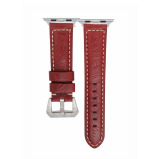 Perfii Engraved Tattoo Genuine Leather Replacement Band For Apple Watch 41, 40, 38 mm Series 8/7/6/5/4 SE - 2 miniature