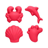 Moulds Sand toys Scrunch for children, Strawberry Red - 1 miniature