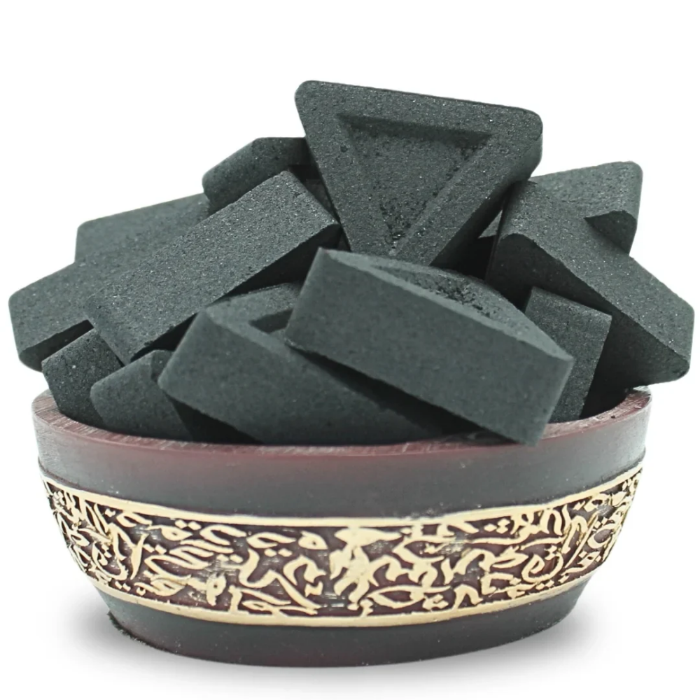 Charcoal Triangles Incense Tablets - Bottle of 80 Piece - 1