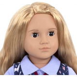 Our Generation 70.31232Z Amalia Toy Regular, 18 inch / 46 cm Doll - 3 miniature