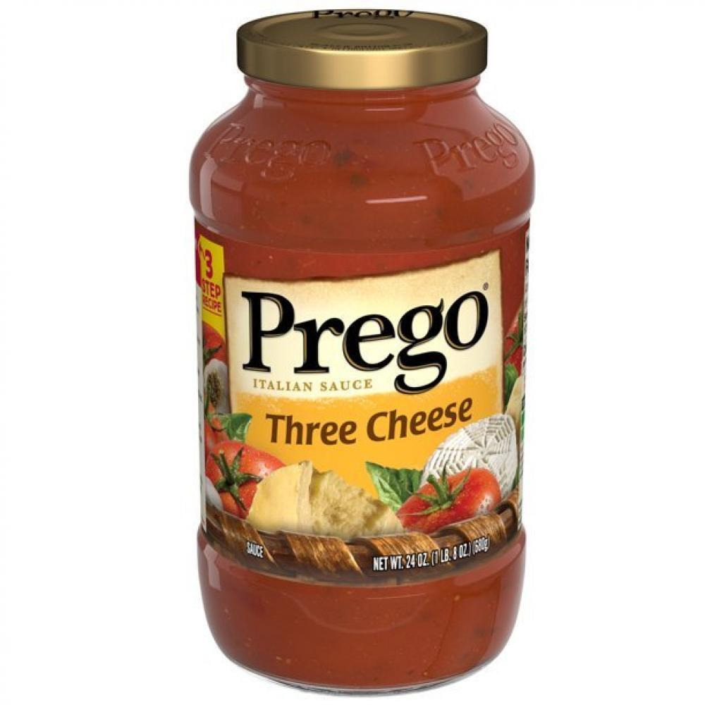 Prego Sauce Spaghetti Three Cheese 680g - 1