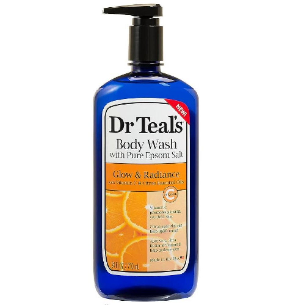 Dr. Teal's, Body wash with epsom salt, Vitamin C and citrus oils, 24 fl. oz (710 ml) - 1