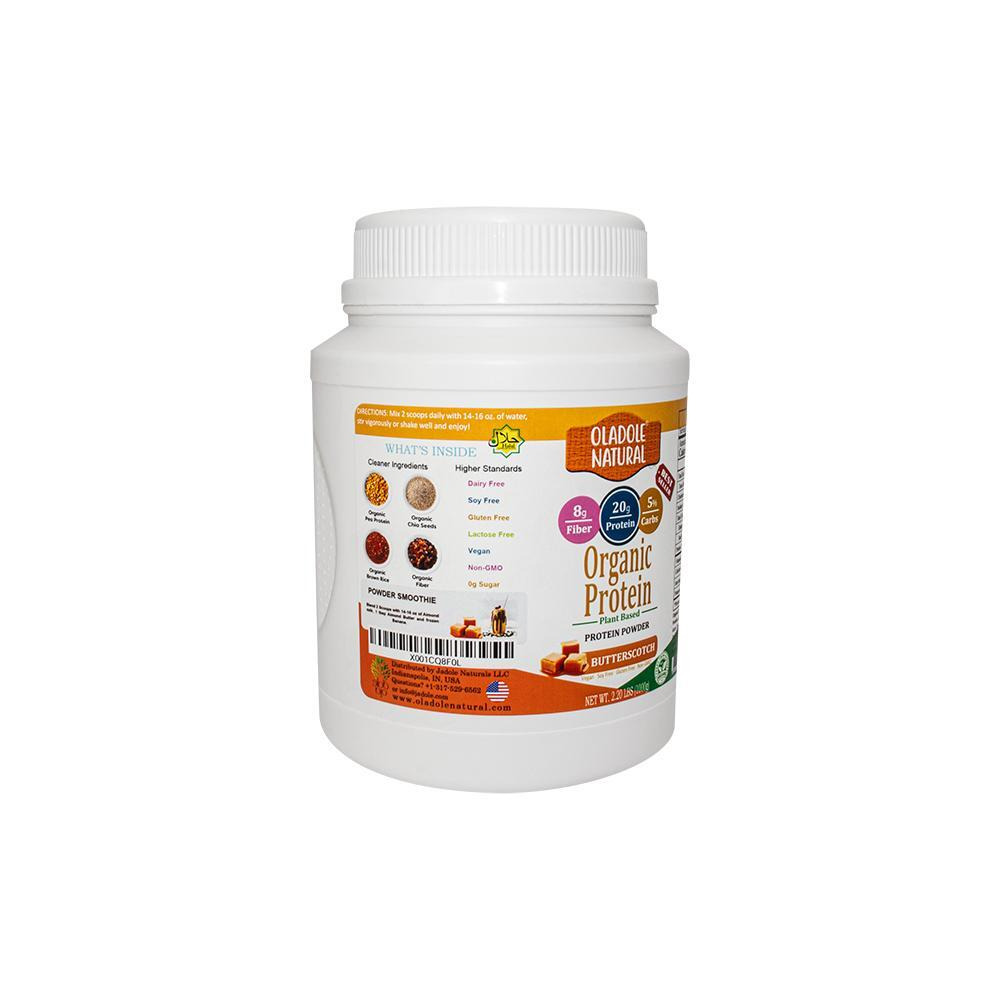 Oladole Natural / Supplements, National plat based organic protein powder, Caramel butterscotch, Vegan - 2