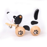 العالم الكلاسيكي سحب على طول الكلب ، جرو سحب لعبة مع سلسلة - 3 miniature