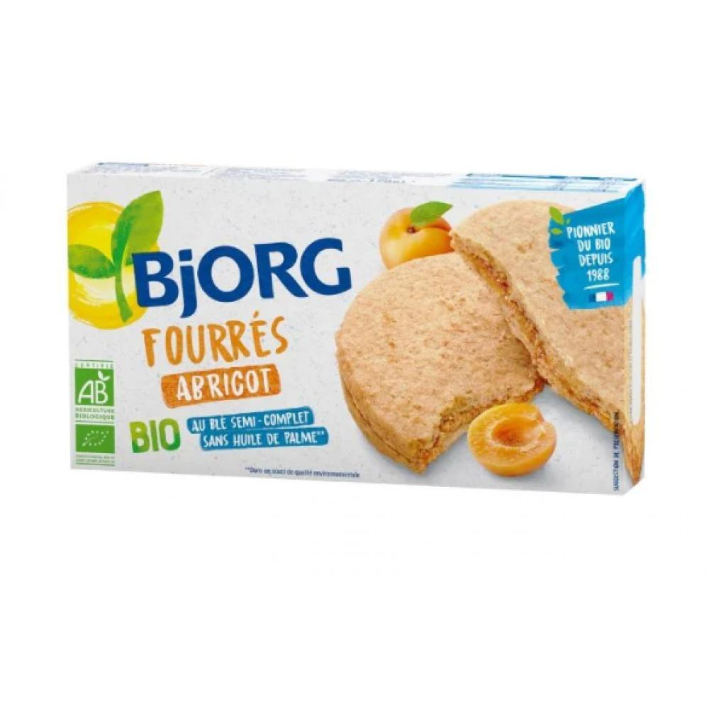 بيبورج بسكويت عضوي بحشوة المشمش 175 جرام - 1