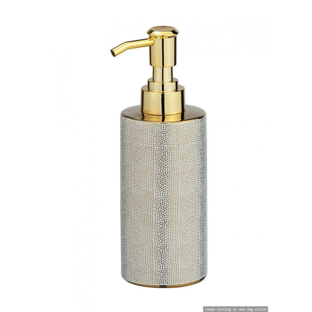 Wenko Soap Dispenser Mod. Nuria Gold & White - 1
