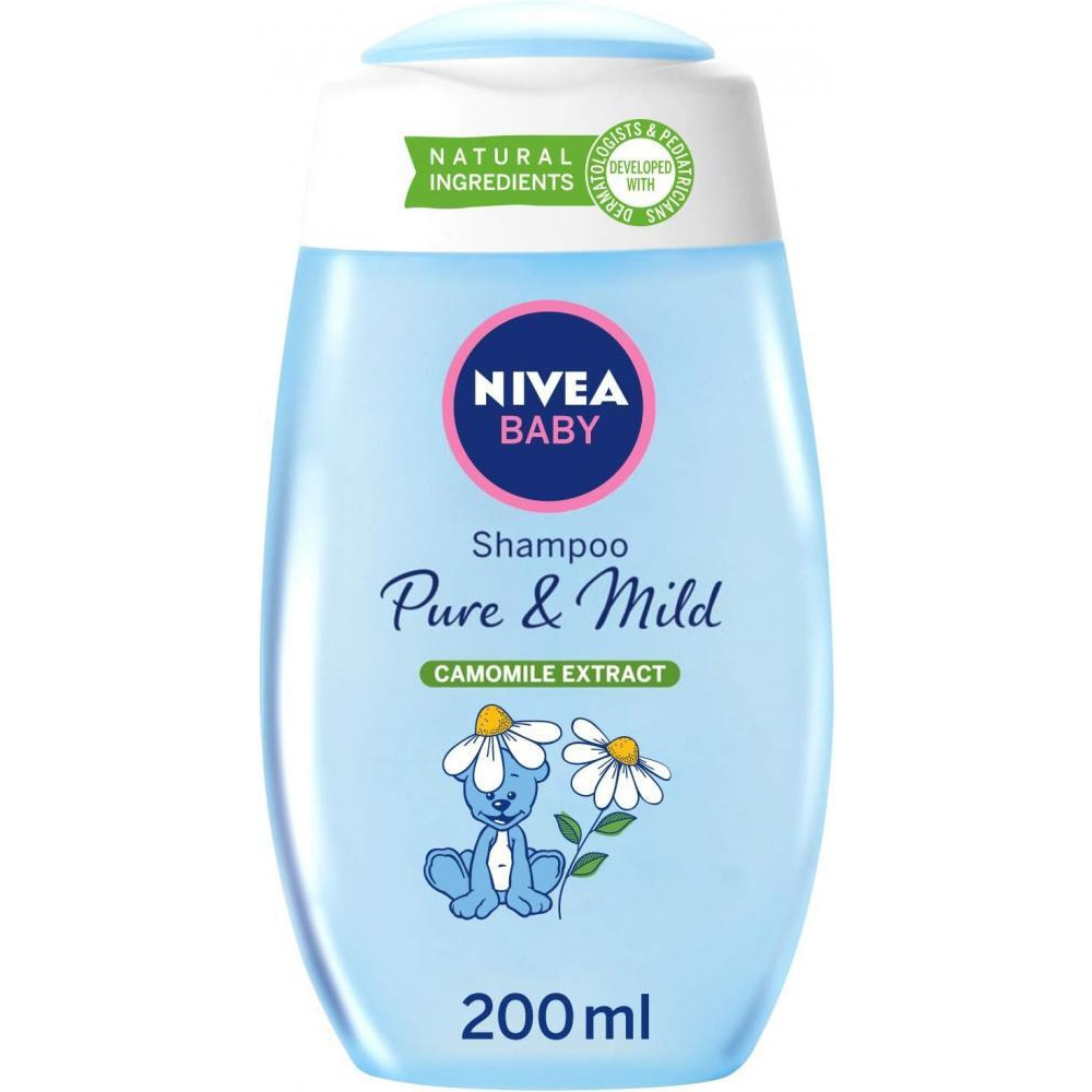 NIVEA Baby \/ Bath shampoo, Pure and mild, Camomile extract, 6.76 fl.oz (200 ml) - 1