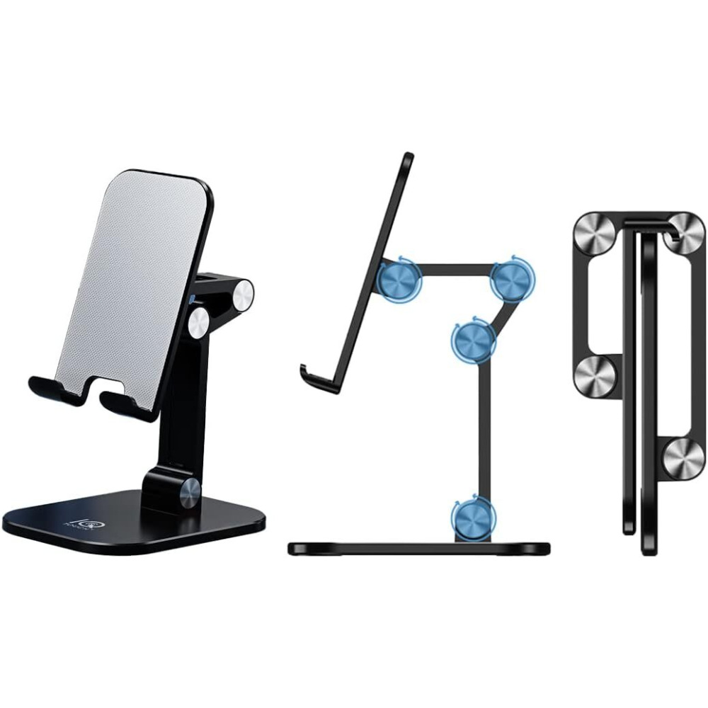 IQ TOUCH FLEXIVIEW-H3 Desktop Phone And Tablets Stand, Black - 1