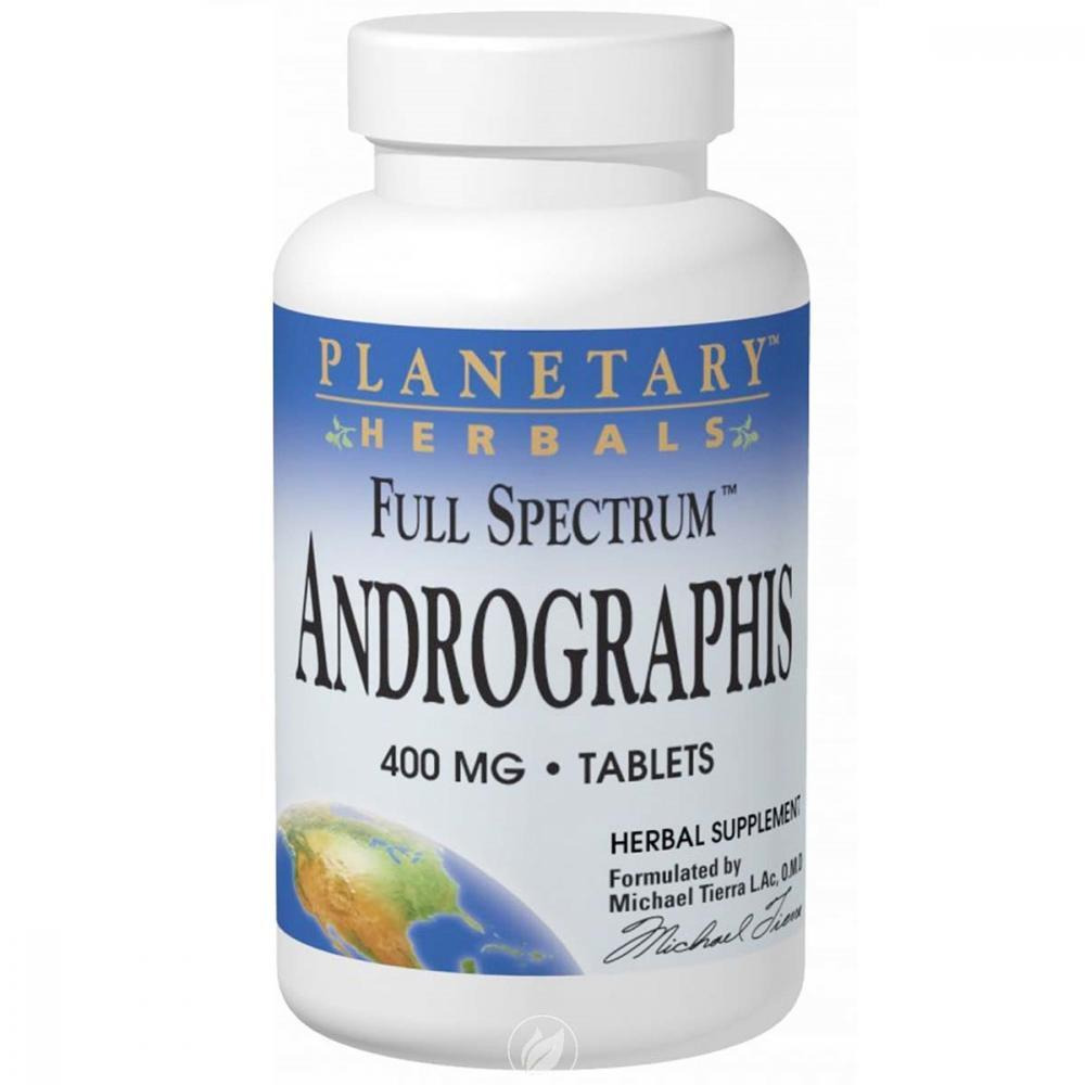 Planetary Herbals Andrographis Full SPECTRUM, 400 мг, 60 Таблеток - 1
