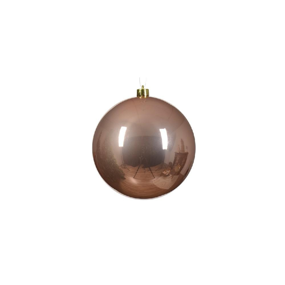 Kaemingk Decoris 14cm Bauble Shatterproof Shiny Sparkling Rose - 1