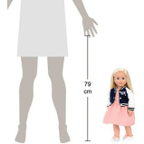 Our Generation BD61007 Terry Fashion Doll, Pink, Navy & White Jacket - 5 miniature