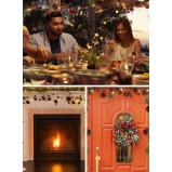 مخروط الصنوبر تحت عنوان الخريف وأضواء سلسلة التوت الأحمر، 6.56 قدم 20 إبرة صنوبر Led إكليل خفيف، مثالي لتزيين شجرة العطلات في الأماكن المغلقة أو الهوا - 2 miniature