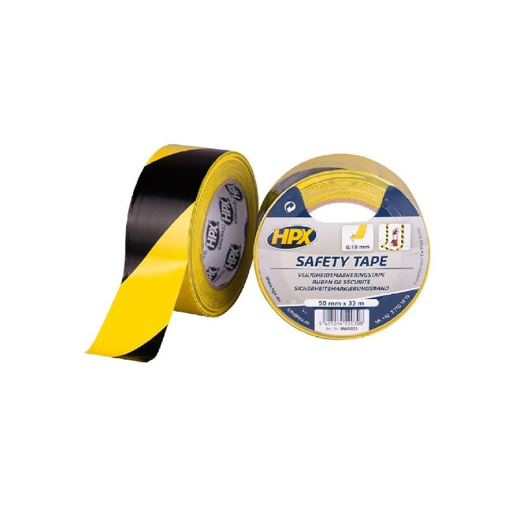HPX Security Marking tape Yellow/black 50mm X 33 Metre - 1