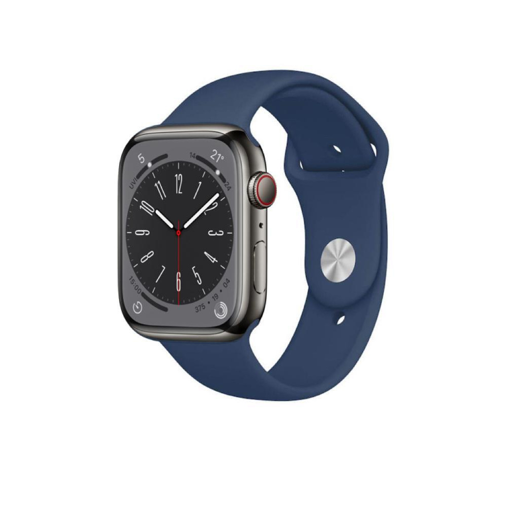 Perfii Solid Silicone Replacement Band for Apple Watch 49, 45, 44, 42 mm Series Ultra 8/7/6/5/4 SE - 2