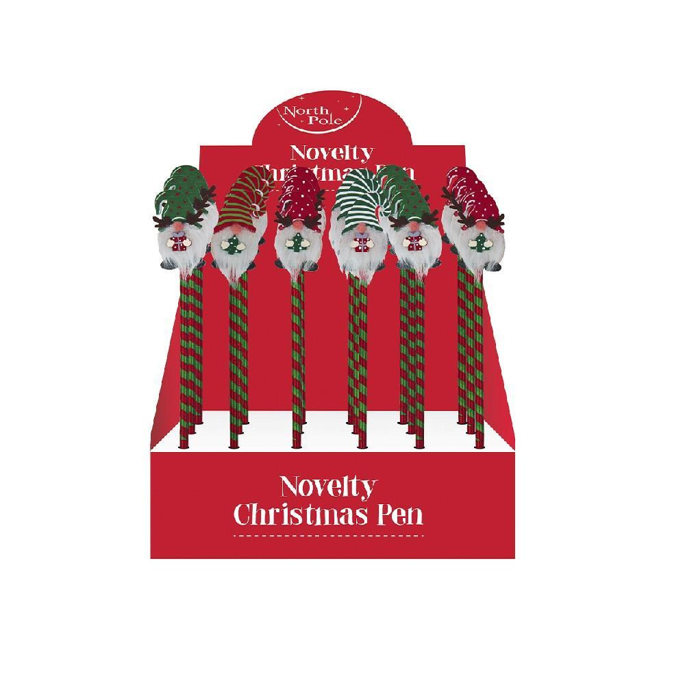 North Pole Novlety Xmas Gonk Beard Pens Assorted 1 Piece - 1