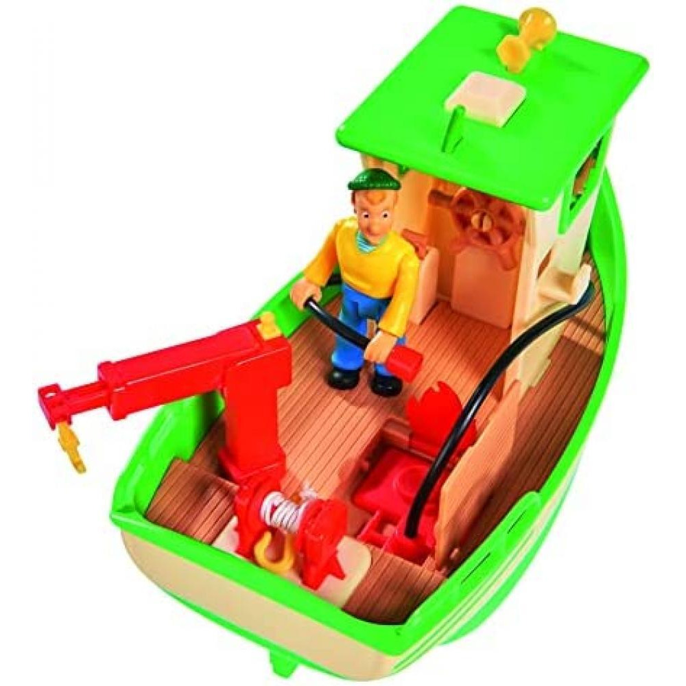 Simba / Fireman Sam, Charlies Fischerboot and figurine, 109251074038 - 5