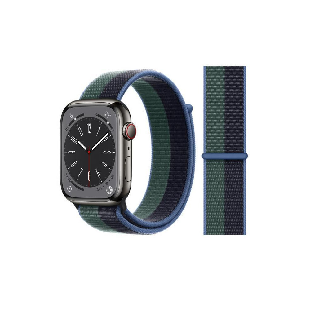 Perfii Nylon Loop Replacement Band For Apple Watch 49/45/44/42mm Series Ultra/8/7/6/SE/5/4/3 - 1