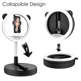 MAKE UP MIRROR LED Adjustable Ring Light Selfie Stand - Black - 1 miniature