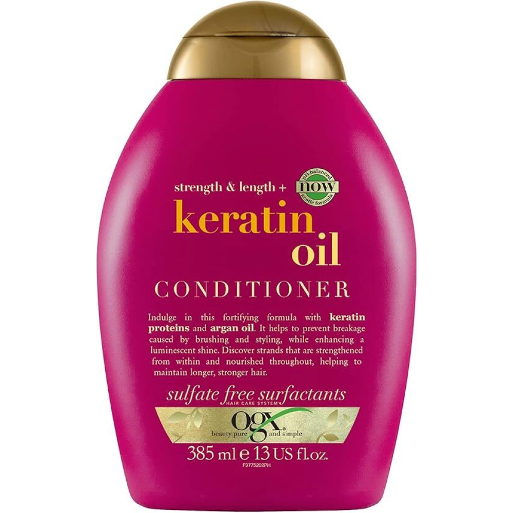Кондиционер Ogx ПРОТИВ Ломкости ВОЛОС + кератиновое масло, 385 мл - 1