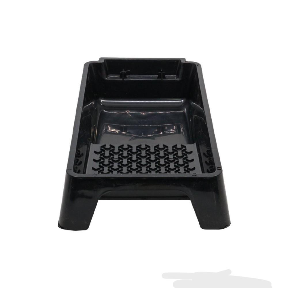 Roll Roy 4 inch Plastic Paint Tray Black - 1