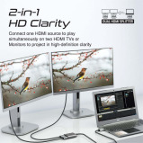 Promate MEDIASPLIT-H2 4K@60Hz HDMI® Разветвительный Кабель с Двумя ПОРТАМИ Hdmi® - 6 miniature