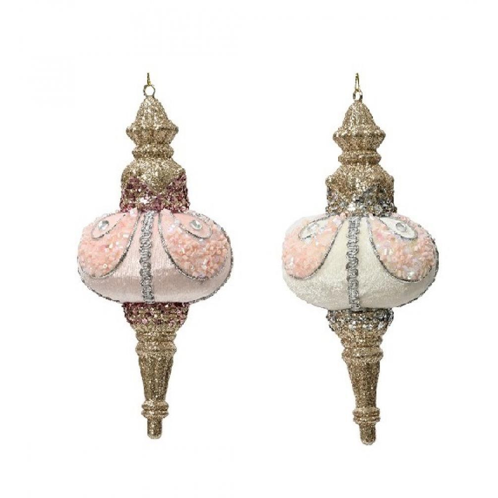 Kaemingk Decoris Ornament Plastic Enamel with Glitter Beads Assorted 1 Piece - 1