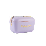 مبرد بولار بوكس المحمول - مبرد صغير سعة 12 لترًا، مبرد الشاطئ، مبرد صغير محمول، مبرد عتيق، مقبض قابل للتعديل، مبرد بولار بوكس، ليلك \& أصفر. - 1 miniature