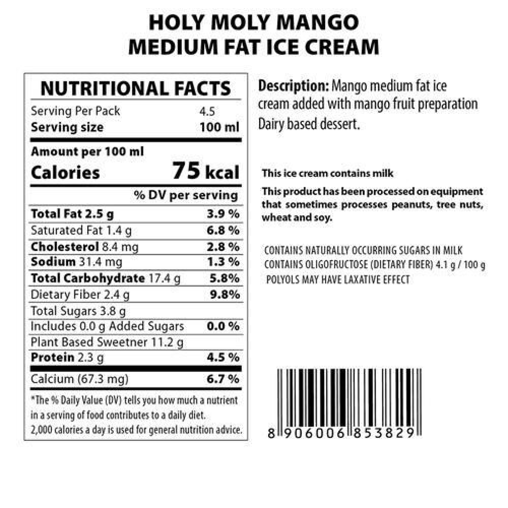 Ice Сream The Brooklyn Creamery Holy Moly Mango 450ml - 4