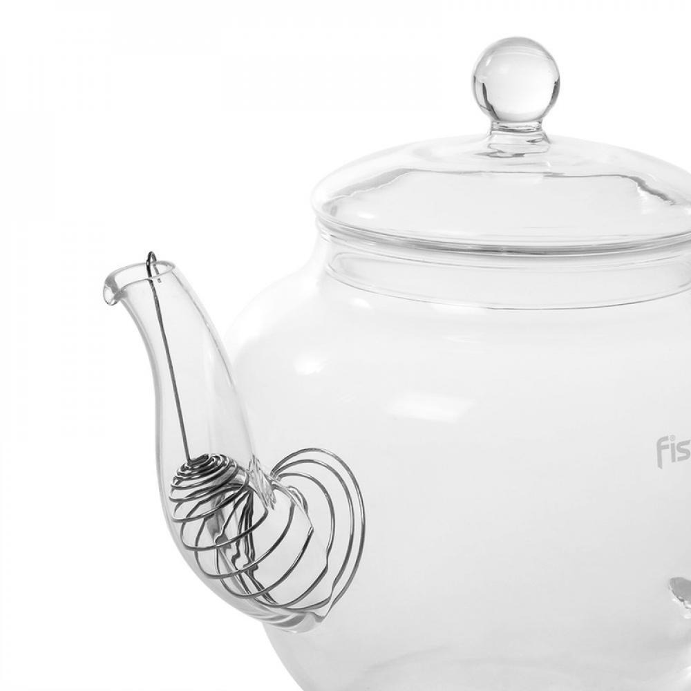Fissman Glass Teapot With Removable Infuser Clear 1000ml - 2