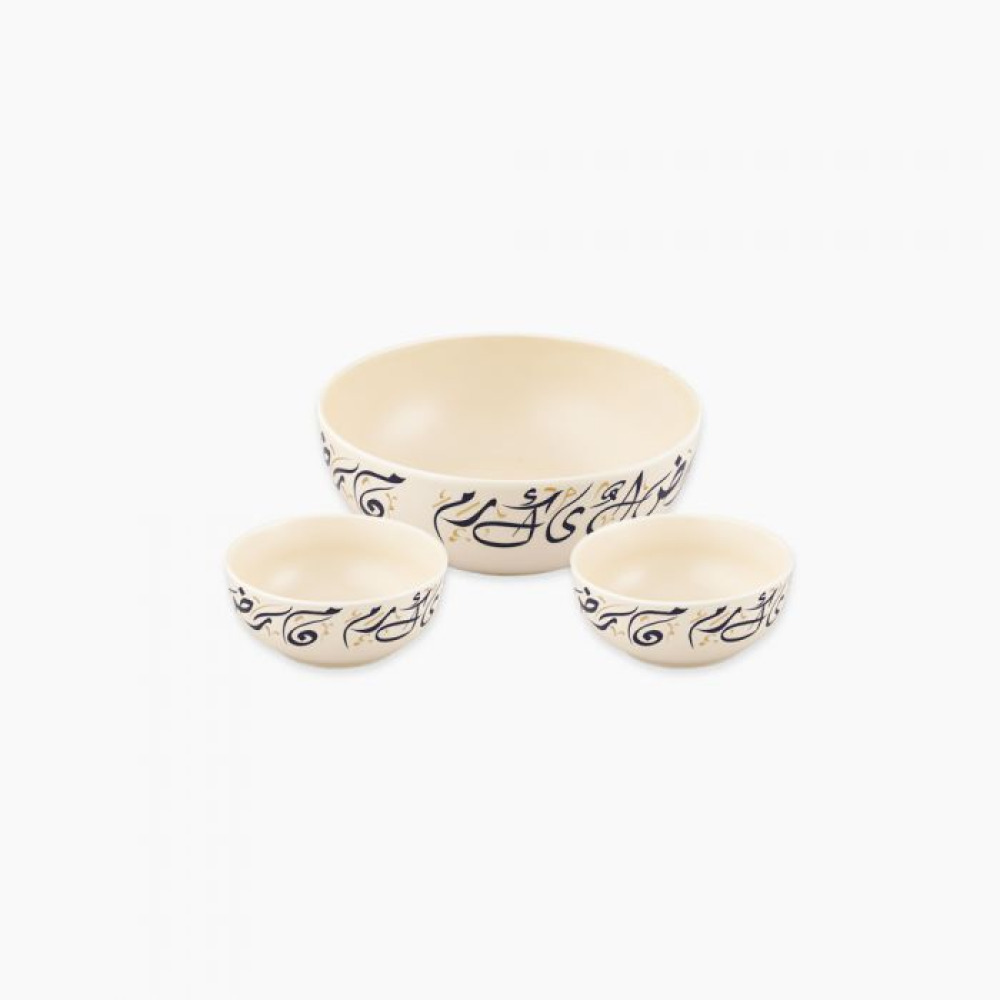 Rosa Kalemat Fruit Set 7 pcs (Bowl 23 cm \& 6 Bowl 12 cm) - 1